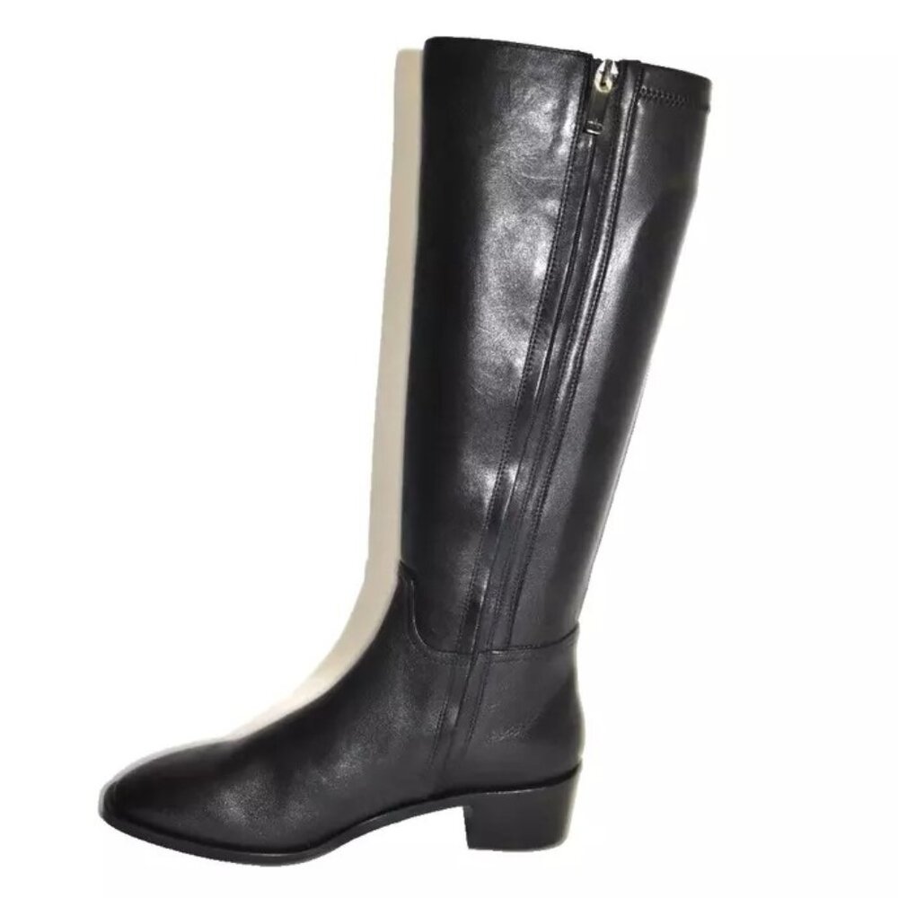 Aquatalia Rozaria Knee Leather Riding Boots Black Size 8.5 DD412 - Picture 2 of 7